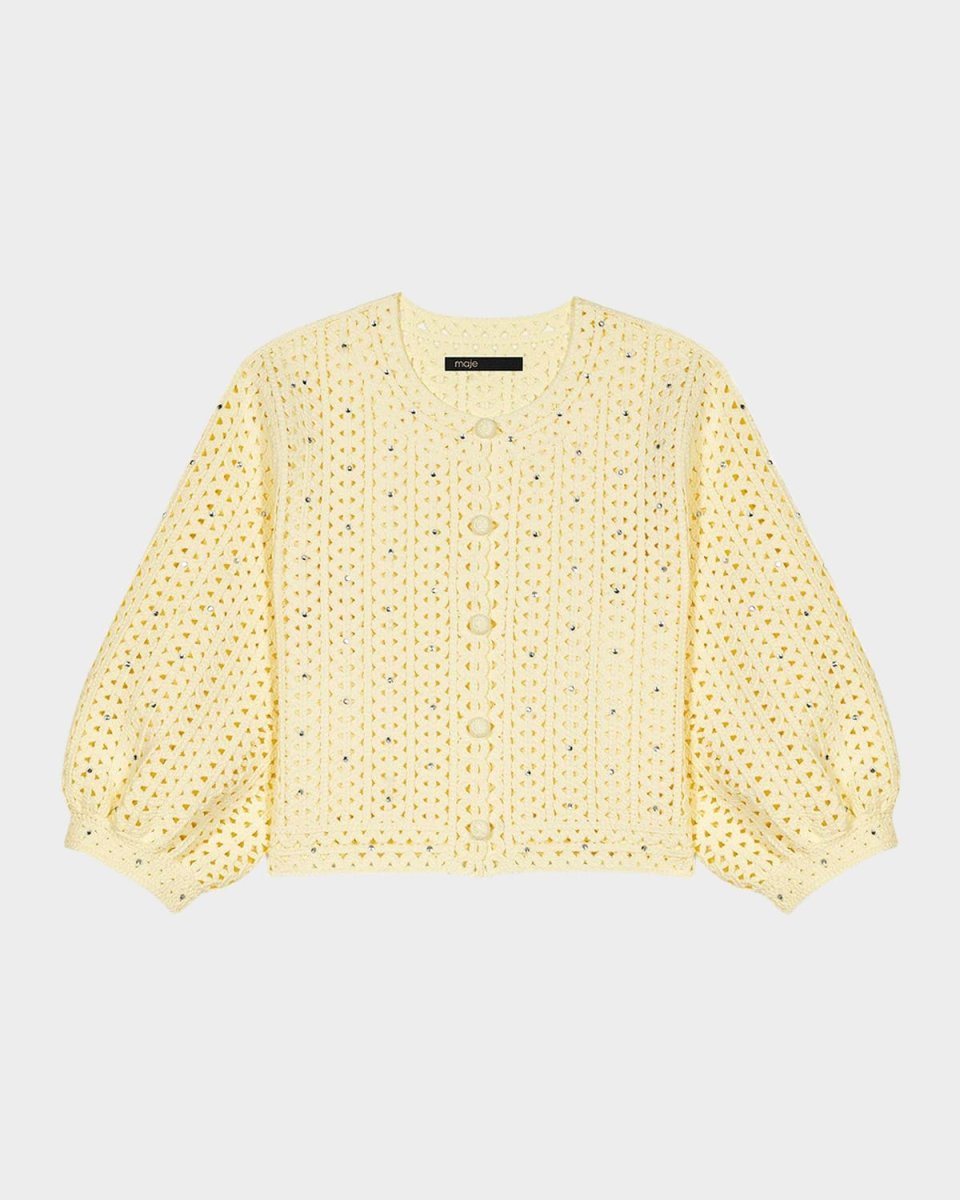 Myking Embellished Knit Cardigan
